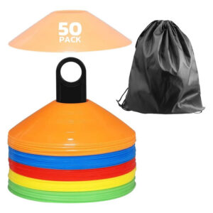 Juego De 50 Conos De Agilidad Para Fútbol Con Bolsa De Trans Colorfu