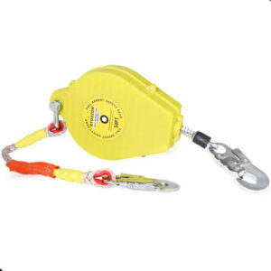 Línea De Vida Autorretráctil 15m Para Protección Contra Caíd Amarillo