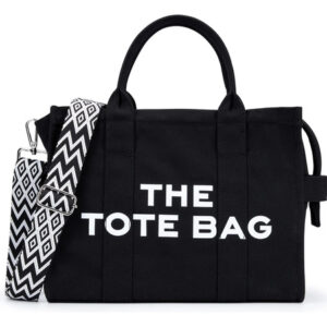 Bolsa Tote De Lona Para Mujer Gran Capacidad Para Oficina Y Negro Nombre Del Diseño