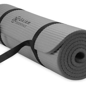 Tapete De Yoga Grueso 10 Mm Gris Para Fitness Y Ejercicios Gris