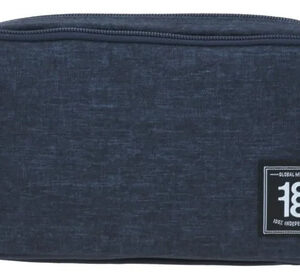 Lapicera Unisex Con Doble Bolsillo Cierre Azul 23x6x13 Cm Color Nombre Del Diseño
