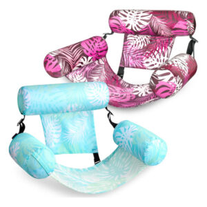 Sillas Flotantes Inflables Para Piscina Diseño Tropical 2 Un Cian, Rosa
