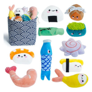 Juguetes De Sushi Para Perros Pequeños Y Medianos Set 10 Pie Multi-colored Diseño