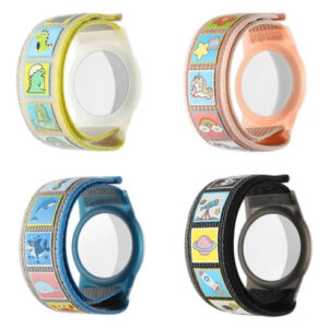 Pulsera De Nylon Para Airtag 4 Piezas Colores Vivos Niños Color