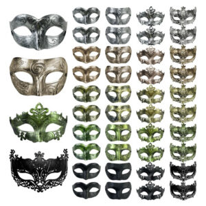 Máscaras Venecianas Clásicas 40 Unidades Para Carnaval Y Hal Color Nombre Del Diseño