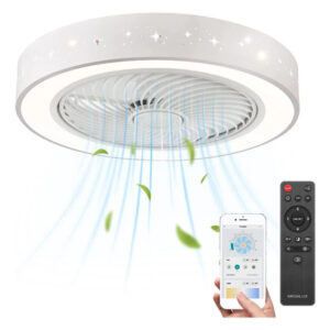 Ventilador De Techo Led 12 Pulgadas Control Remoto 3 Velocid 0 Mm Frecuencia Color De La Estructura Color De Las Aspas Material De Las Aspas 0