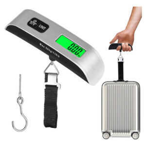 Báscula De Maletas Portátil 50kg Lcd Digital Alta Precisión Negro