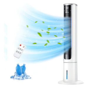 Enfriador De Aire Portátil Vagkri Va-ec05 Blanco Con Ventilación Y Control Remoto