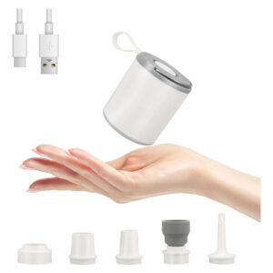 Bomba De Aire Portátil Recargable Usb Inflador Y Desinflador