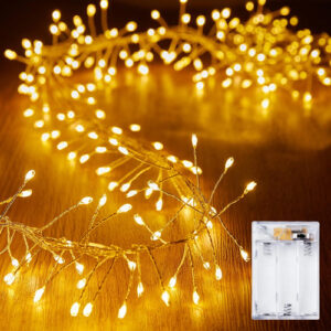 Luces De Hadas Led 120 Luces 10 Pies Blanco Cálido Decorativ Blanco Cálido