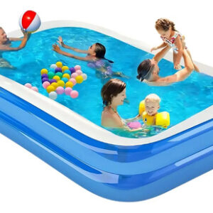 Alberca Inflable Familiar Azul 210 X 150 Cm Pvc Resistente Azul