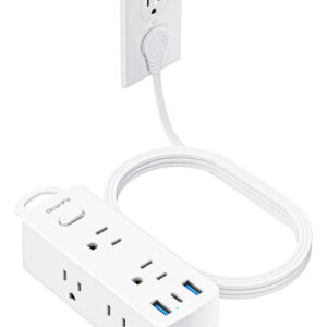 Regleta De 6 Tomacorrientes Y 3 Usb C 1.5m Ultra Fina Color