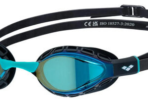 Gafas De Natación Unisex Espejo Antiniebla Ajuste Pequeño Aqua/black