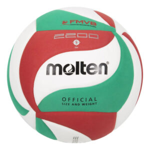 Balón De Voleibol Número 5 Sintético Entrenamiento Colores B Blanco/verde/rojo