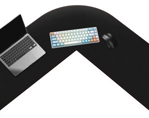 Tapete De Computadora En L 100 X 33 Cm Cuero Sintético Antid Color Diseño Impreso