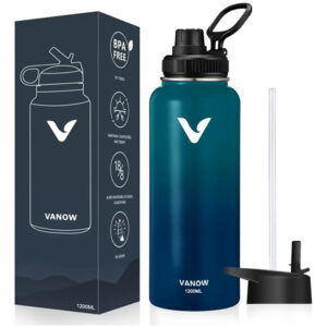 Termo Acero Inoxidable 1.2l Antigoteo Doble Pared Verde-azul Verde-azul