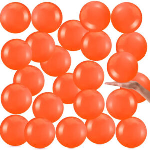 Bola Inflable De 24 Piezas Color Naranja 15 Cm Fiestas Otoño Naranja