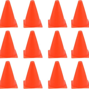 Conos De Entrenamiento Naranjas 12 Pcs Para Fútbol Y Ejercic Naranja