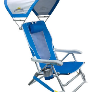 Silla De Playa Plegable Con Toldo Ajustable Y Bolsillo 250 K Color