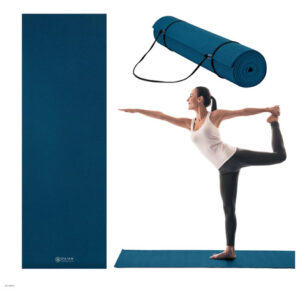 Tapete De Yoga Marino 6 Mm Antideslizante Con Correa De Tran Marino