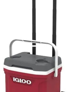 Enfriador Con Ruedas 64 Oz Color Rojo Y Gris Aislado 18 PuLG Ind Red.wht.meteorite Gry.wht