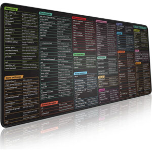 Alfombrilla De Mouse Grande Con Comandos De Linux 80x30 Cm Linux Diseño Impreso