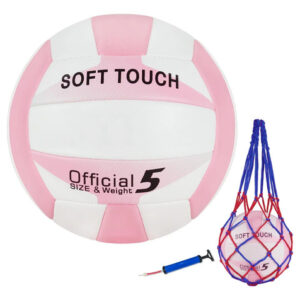 Voleibol Suave Para Interiores Y Exteriores Color Rosa Tamañ Rosa Con Kit De Bomba