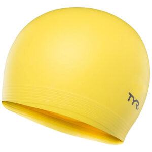 Gorro De Natación Látex Amarillo Una Talla Ajuste Cómodo Amarillo Diseño De La Tela Talla