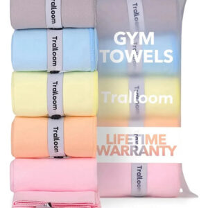 Toallas De Microfibra Secado Rápido Alta Absorción Set 5 Col Colores Pastel Nombre Del Diseño