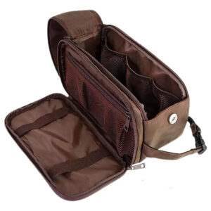 Neceser De Piel Impermeable Unisex Organizador De Aseo 22x26 Color Diseño De La Tela