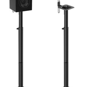 Soportes Ajustables Para Altavoces Universales 2 Unidades Negro