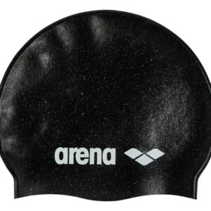 Gorro De Natación De Silicona Unisex 100% Cómodo Y Resistent Negro/multi Reciclado Diseño De La Tela Talla