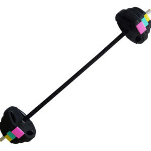 Set De Barra Con Discos Ajustables Hasta 17 5 Kg Color Negro Negro