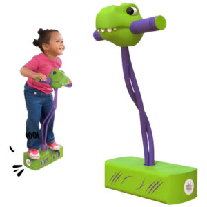 Palo De Pogo Jumper Foam Para Niños Y Adultos Ejercicio Equi Verde