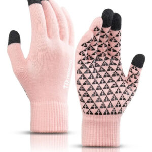 Guantes De Invierno Térmicos Rosa Para Hombre Y Mujer Táctil Rosa