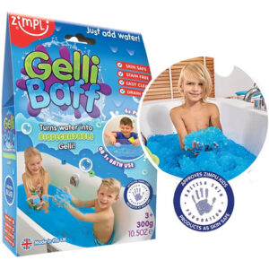 Gelatinoso Azul Para Baño 1 Uso Juguete Sensorial Infantil Gelli Baff Blue