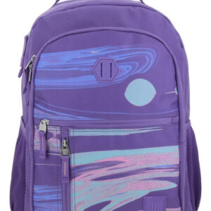 Mochila Morada Para Laptop 15 Pulgadas Con Organizador Morado Diseño De La Tela