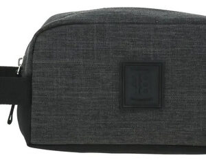 Neceser Grande Unisex Negro 20x9x11 Cm Con Cierre Y Asa Color Diseño De La Tela