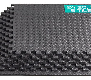 Tapete De Ejercicio Grueso 6 Piezas 2,97 M² Eva Para Gimnasi 24 Pies Cuadrados - 6 Piezas