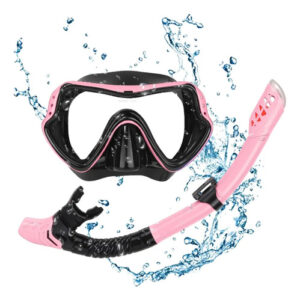 Gafas De Buceo Y Snorkel Adultos Rosa 180 Antivaho Antifugas Rosa