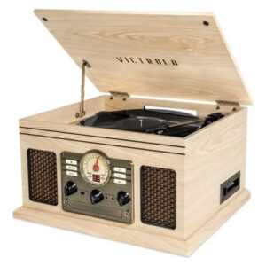 Reproductor De Discos 6 En 1 Con Bluetooth Y Parlantes Integ Color