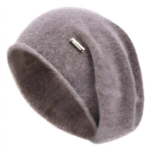 Gorro De Punto Holgado Femenino De Cachemira Suave Y Cálido Color Talla Diseño De La Tela