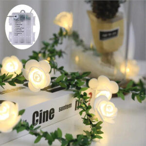 Guirnalda De Luces Led De Flores Blancas 3 Metros 20 Luces I Color De Las Luces