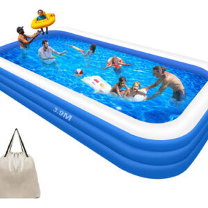 Piscina Inflable Familiar 390x195x60 Cm Grande Para Jardín Color