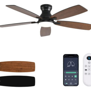 Ventilador De Techo 52 Pulgadas Con Luces Y Control Remoto 0 Mm Frecuencia Color De La Estructura Color De Las Aspas Material De Las Aspas 0