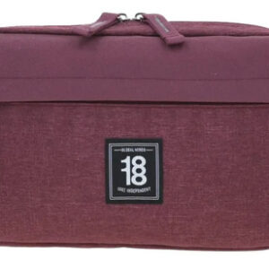 Cangurera Unitalla Unisex Tinto Con Bolsillo Y Cinturón Ajus Color Diseño De La Tela