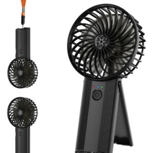Ventilador De Mano Portátil Recargable Usb 4 Velocidades Neg Color