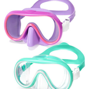 Anteojos De Natación Para Niños 6 A 14 Años Púrpura Y Verde Púrpura & Verde