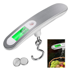 Báscula Digital Portátil Para Equipaje 50kg Pantalla Lcd Color