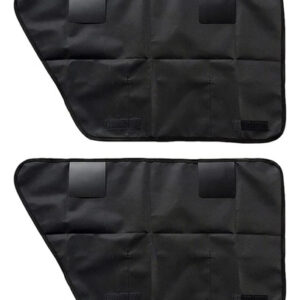 Cubierta Puerta Mascotas 2 Piezas Impermeable Protector Negr Negro